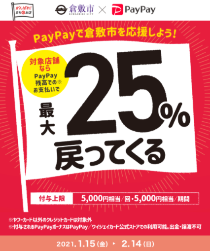 PayPay倉敷の対象店舗